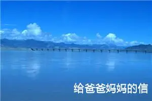 给爸爸妈妈的信
