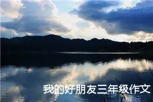 我的好朋友三年级作文300字（精选13篇）