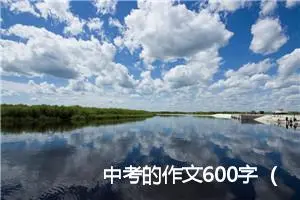 中考的作文600字（通用8篇）