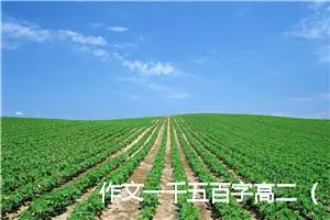 作文一千五百字高二（范本6篇）
