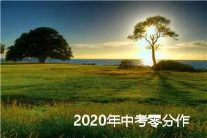 2020年中考零分作文汇总4篇_中考零分作文