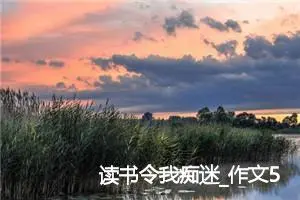 读书令我痴迷_作文500字_初中议论文作文