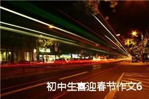 初中生喜迎春节作文600字_初中节日作文