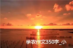 学农作文350字_小学二年级作文