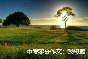 中考零分作文：我想握住你的手_作文850字_中考零分作文
