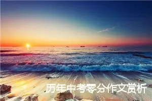历年中考零分作文赏析：一滴水_作文1250字_中考零分作文