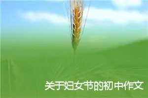 关于妇女节的初中作文范文大全_作文3000字_初中节日作文