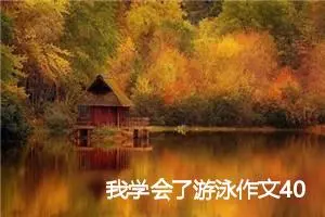 我学会了游泳作文400字_小学二年级作文