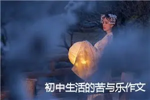 初中生活的苦与乐作文范文900字_中考命题作文