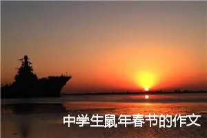 中学生鼠年春节的作文：新年祝福送到千家万户_作文550字_初中节日作文