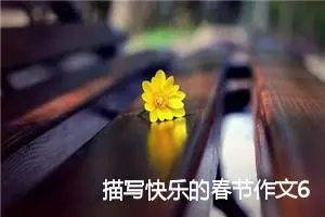 描写快乐的春节作文600字：春节令人留恋_初中节日作文