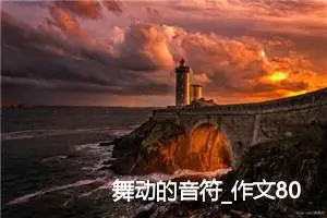 舞动的音符_作文800字_高中优秀作文