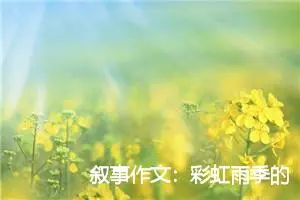 叙事作文：彩虹雨季的微笑_作文500字_高考作文