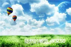 陡然的感觉_作文500字_高中作文范文