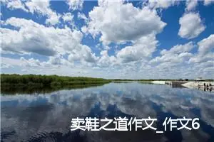 卖鞋之道作文_作文650字_小学一年级作文