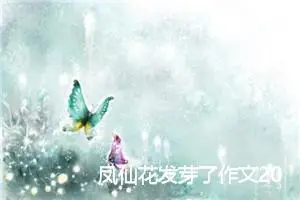凤仙花发芽了作文200字_小学一年级作文
