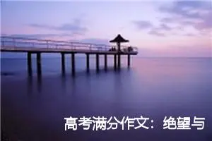 高考满分作文：绝望与希望_作文2600字_高考作文