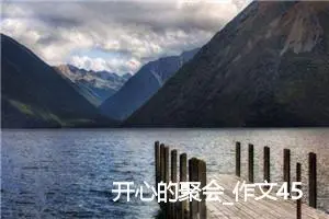 开心的聚会_作文450字_高中作文范文