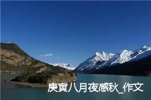 庚寅八月夜感秋_作文50字_高中优秀作文