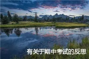 有关于期中考试的反思作文_作文350字_中考作文