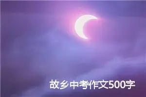 故乡中考作文500字_中考作文