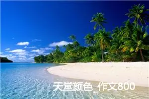 天堂颜色_作文800字_高中作文范文