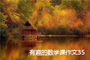有趣的数学课作文350字_小学一年级作文