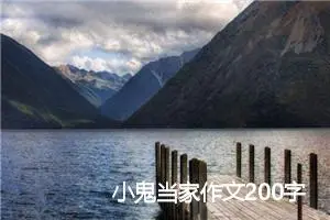 小鬼当家作文200字_小学一年级作文