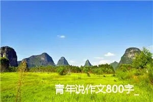 青年说作文800字_高二作文