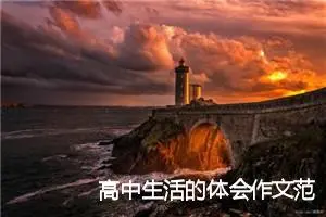 高中生活的体会作文范文精选_作文3000字_高考材料作文