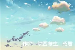 作文：陕西考生：昭君行