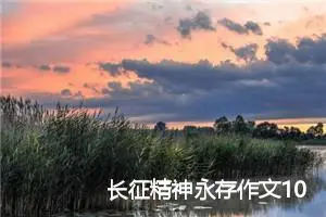 长征精神永存作文1000字_高三作文
