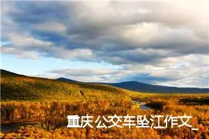 重庆公交车坠江作文_作文3000字_高三作文