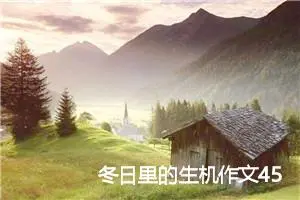 冬日里的生机作文450字
