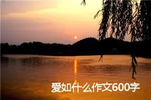 爱如什么作文600字_小学四年级作文