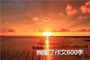我笑了作文600字