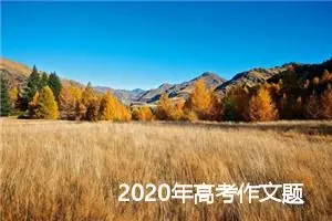 2020年高考作文题目预测：“突围”_作文2500字_高考作文预测