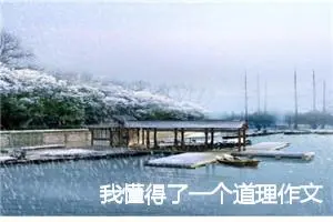 我懂得了一个道理作文500字_小学三年级作文