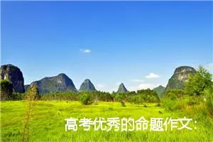 高考优秀的命题作文：仰望星空与脚踏实地_作文800字_高考命题作文