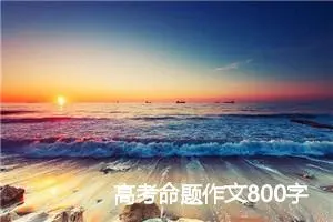 高考命题作文800字：拒绝平庸_高考命题作文
