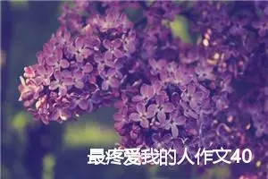 最疼爱我的人作文400字_小学三年级作文