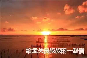 给孟关良叔叔的一封信_作文450字_小学书信作文