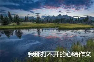 我那打不开的心结作文600字_初二作文