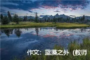作文：蓝藻之外（教师手记之582）
