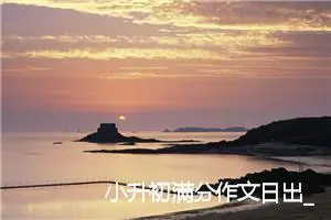 小升初满分作文日出_作文700字_小升初作文