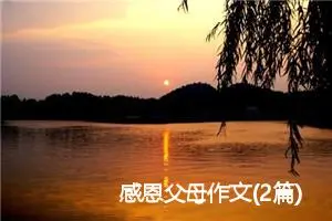 感恩父母作文(2篇)_小学演讲作文