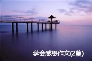 学会感恩作文(2篇)_小学演讲作文
