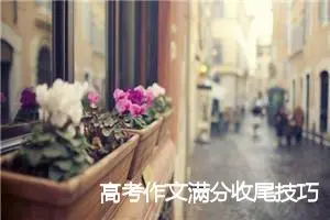 高考作文满分收尾技巧_高考满分作文