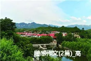 随感作文(2篇)_高中优秀作文