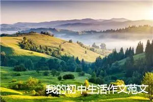 我的初中生活作文范文600字_中考命题作文
